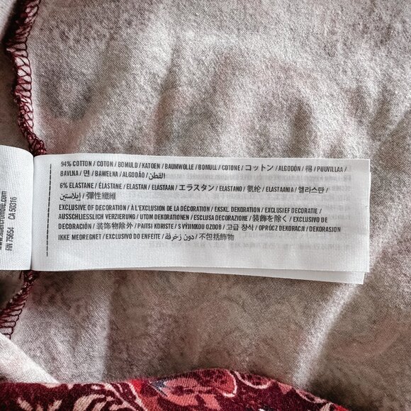 Hollister V Neck Faux Wrap Bohemian Style Floral Skater Sundress - Picture 7 of 8